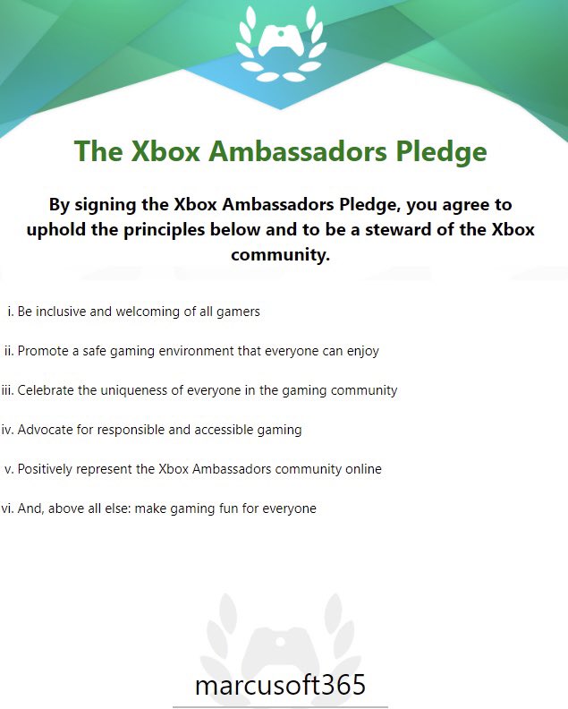 marcusoft365's tweet photo. Being an @Xbox Ambassador is all about sharing my knowledge & passion for games whilst helping to make the platform as fun and inclusive as possible 🎮💚
@XboxAmbassadors #XAValues https://t.co/iFCzZxWFFP