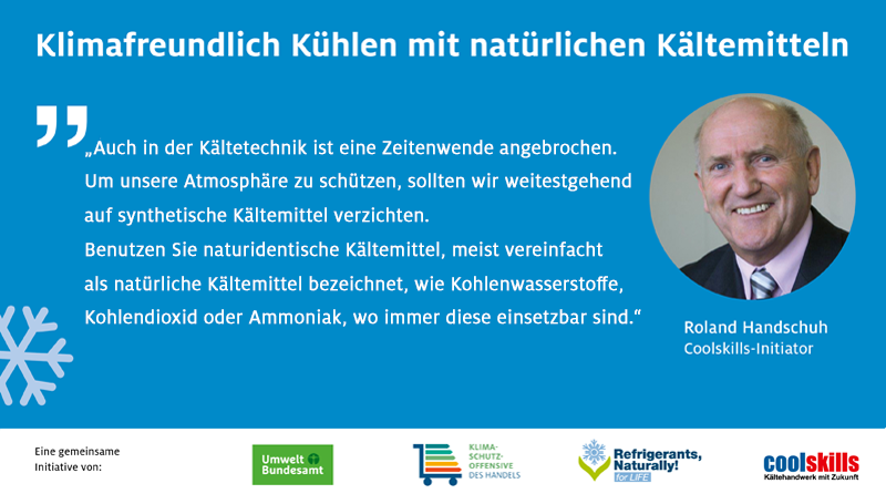 hde_klimaschutz's tweet photo. Heute ist World Refrigeration Day! Eine gemeinsame Initiative von @Umweltbundesamt, @Nat4Ref, Coolskills und der Klimaschutzoffensive will den Einsatz klimafreundlicher Kühlanlagen im Einzelhandel voranbringen. Mehr Infos 👉https://t.co/HMveECAY5q #WREFD22 #coolingmatters https://t.co/rM7Otg2zYq