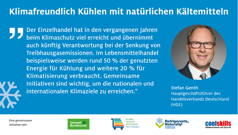 hde_klimaschutz's tweet photo. Heute ist World Refrigeration Day! Eine gemeinsame Initiative von @Umweltbundesamt, @Nat4Ref, Coolskills und der Klimaschutzoffensive will den Einsatz klimafreundlicher Kühlanlagen im Einzelhandel voranbringen. Mehr Infos 👉https://t.co/HMveECAY5q #WREFD22 #coolingmatters https://t.co/rM7Otg2zYq