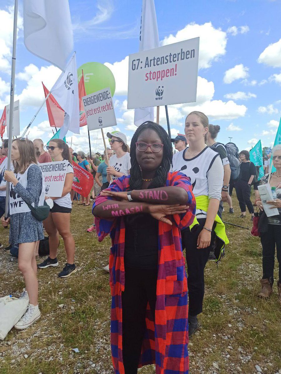 fridays_kenya's tweet photo. As the #G7 leaders meet for the #G7Summit we ask, when will the atrocities against indigenous people's land grabs stop?! 

Open your eyes and STOP the unlawful eviction of the Maasai from their ancestral lands. 

@FFFMAPA @ExtinctionR_DE @SolidarityXr @greenpeace_de https://t.co/TfSICDLU5l