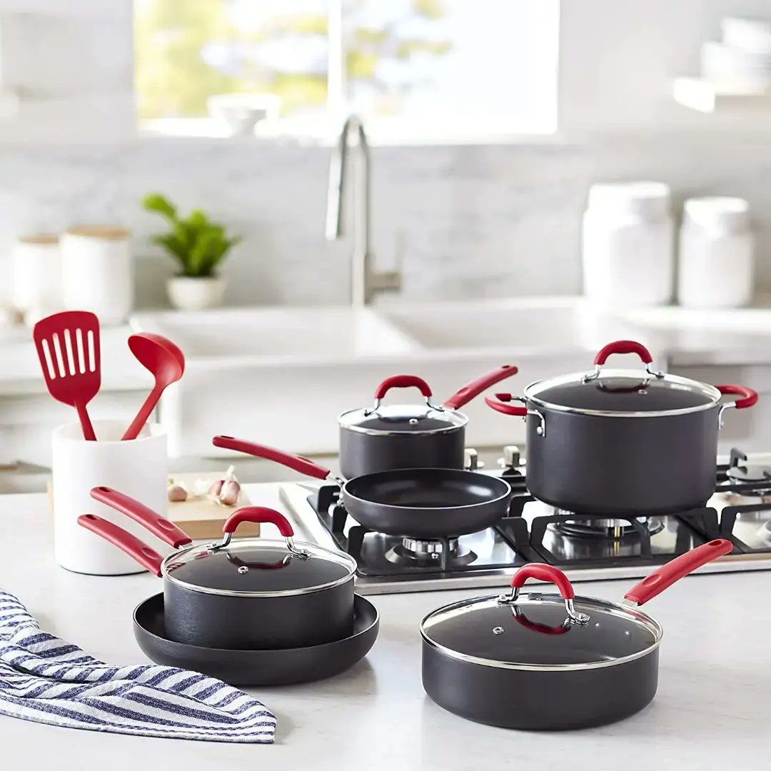 A2Amiya's tweet photo. AmazonBasics Hard Anodized Non-Stick 12-Piece Cookware Set , Red - Pots, Pans and Utensils
   Price ➡️ ₹6,579.00
Buy Now ➡️ https://t.co/YVsyu12rsb
My Store ⬇️ https://t.co/Ig5ZpPATjj
My Business Enquiry Email:- amiyastore675@gmail.com
#cookwareset 
#non_stick 
#amazonbasics https://t.co/N0xxIzZgOa