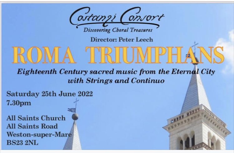 Absolutely fantastic evening with <a href="/costanziconsort/">Costanzi Consort</a> &amp; instrumentalists Jenny Bullock &amp; Rosie Moon last night with full audience @ All Saints’ Weston-super-Mare for a feast of #GiovanniBattistaCasali #GiovanniBattistaCostanzi #IsabellaLeonarda #firstmodernperformances Well done all