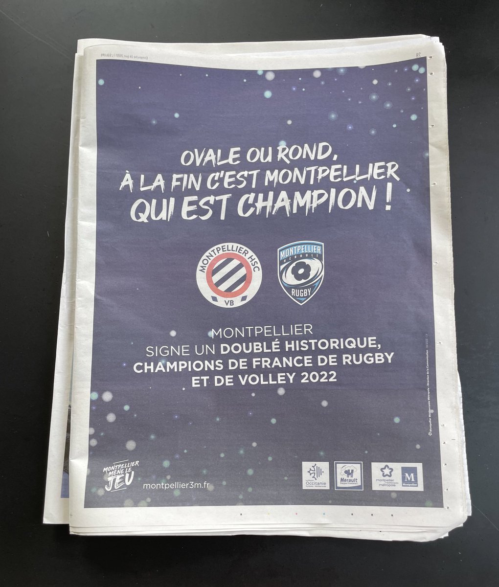 On aime ❤️ @MHSCVolley 🏐@MHR_officiel 🏉 📸 @lequipe