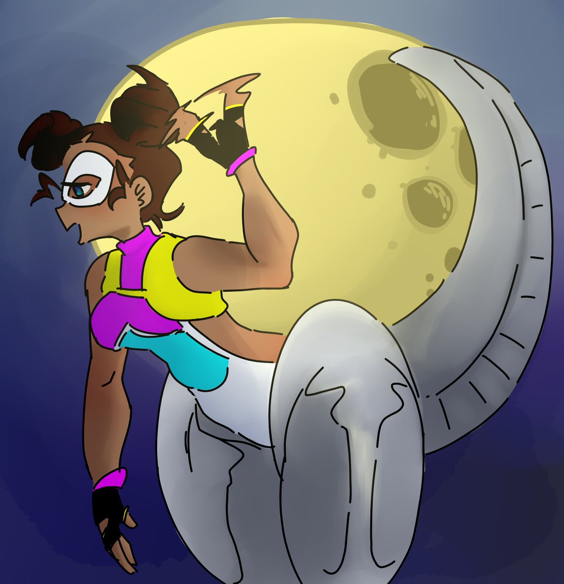 cicada_god's tweet photo. Look it's a mask's character reboot to go with the mask's game reboot.
Made the girl slightly more alt and slightly less miserable. Leg's not included. https://t.co/Do36vymk3J