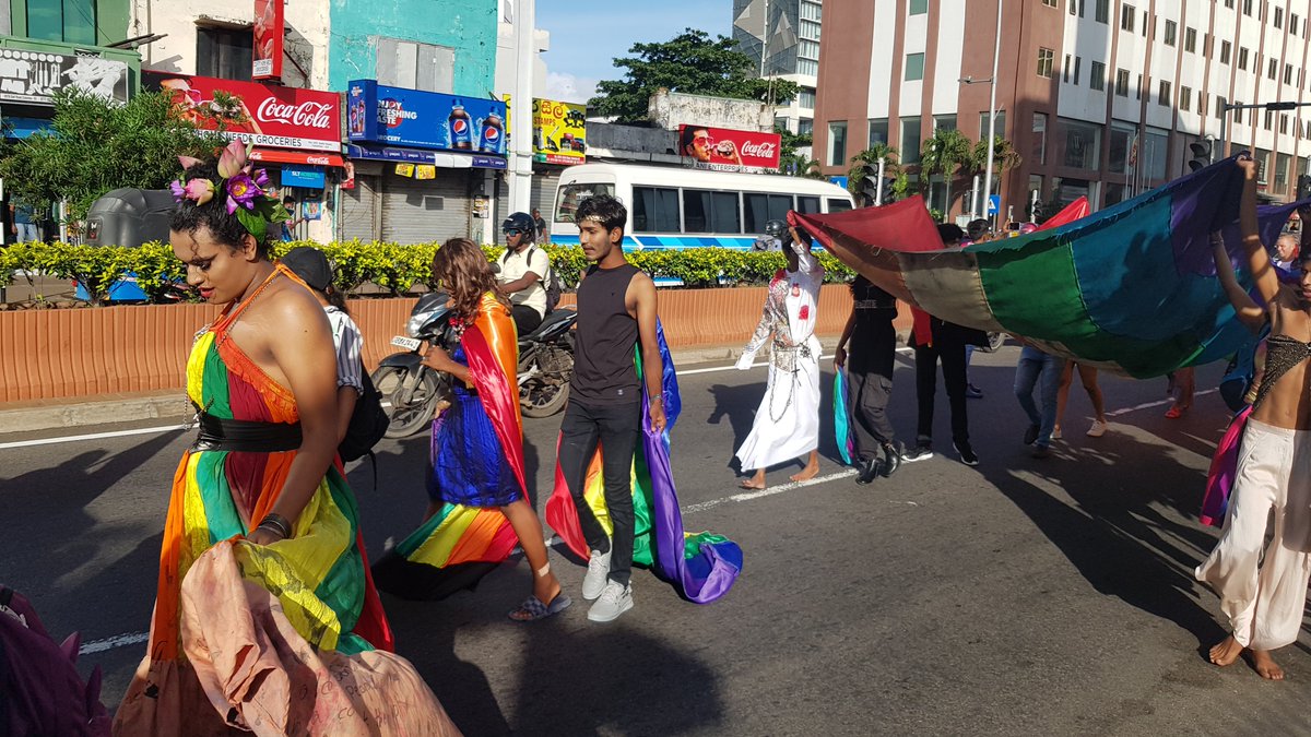 pasan (@pasanghe) on Twitter photo 7/ And we are part of this in ways only we can be, with colour and noise and joy, which are missing but so necessary in these times & within protest. Just personally, the feeling when turning into Galle Road with our flags up high was one my gay little self has never experienced. 7/ And we are part of this in ways only we can be, with colour and noise and joy, which are missing but so necessary in these times & within protest. Just personally, the feeling when turning into Galle Road with our flags up high was one my gay little self has never experienced.