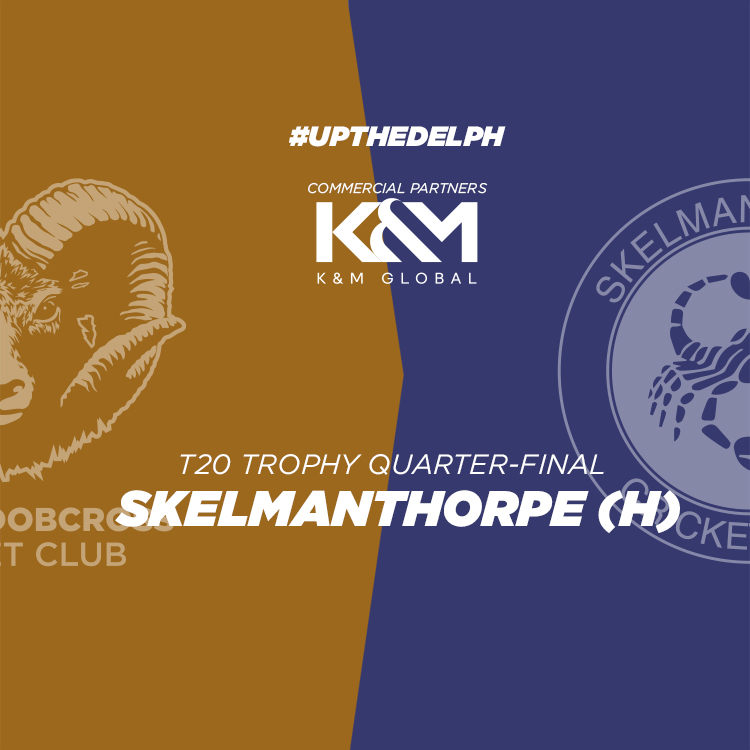 Massive match tomorrow night as we take on <a href="/SkelCC/">Skelmanthorpe CC</a> in the T20 QF at HQ. 

Bar open &amp; Delph BBQ supremo @grantjones2010 will be manning the grill. Andy Munro &amp; <a href="/wheatabeat/">Grim Up North</a> are on the tunes and announcements. Let's have a super turnout to support the lads #UptheDelph 💙💛