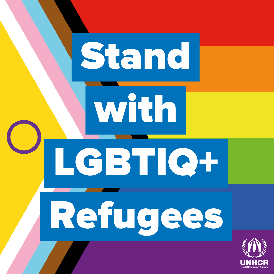 Refugees's tweet photo. This #PrideMonth and every day, we celebrate, honour and acknowledge the perseverance of LGBTIQ+ refugees around the world.

#Pride #PrideWeek https://t.co/GkpkylJBx6