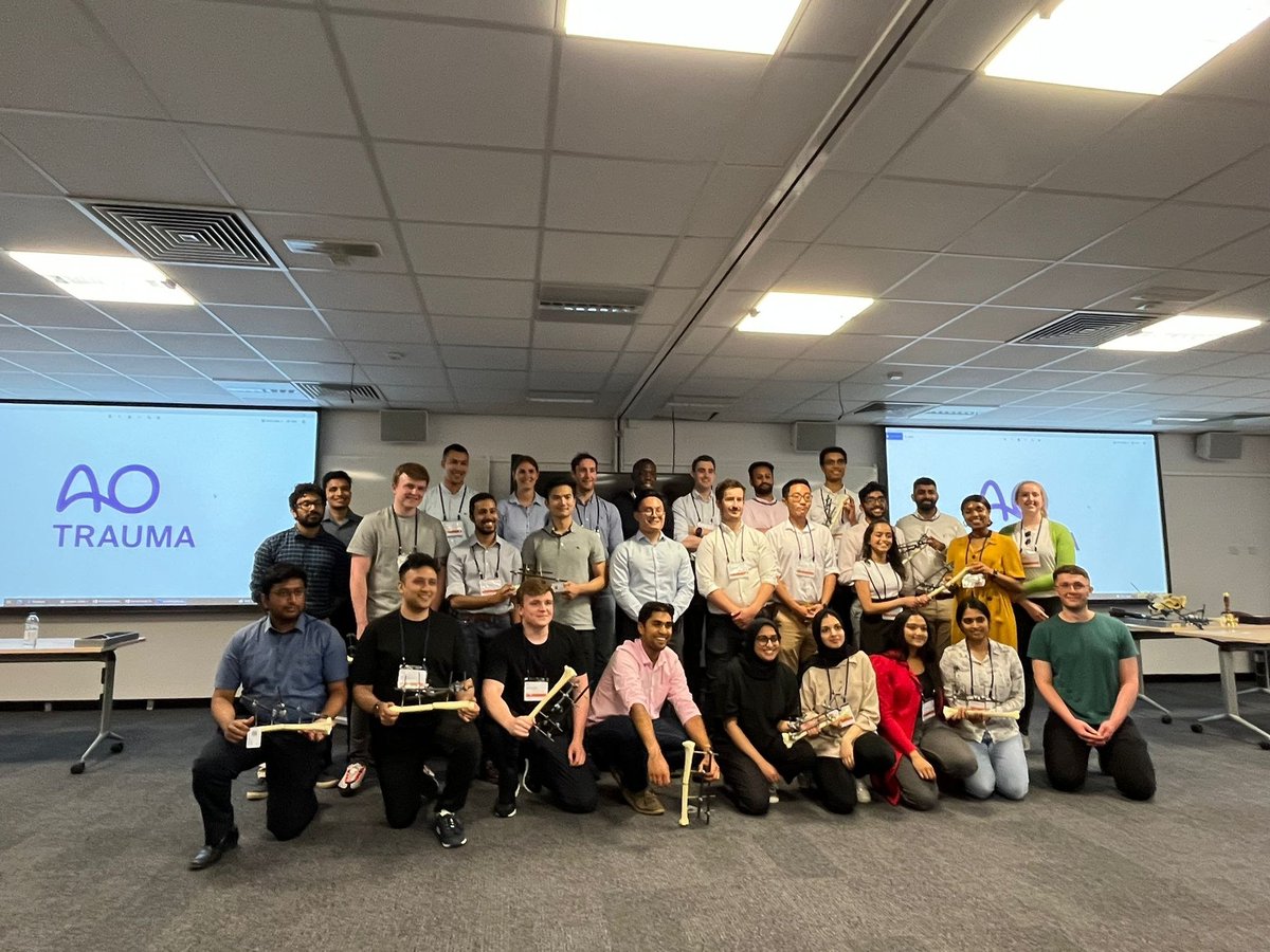 AOUKEd's tweet photo. Congrats Catherine James from Cardiff, who won the fixation prize on the AOUK&amp;I Undergrad programme today @CarolineHing @BritOrthopaedic @BOMSA @lisahadfieldlaw .  Next course 13th November in Birmingham https://t.co/d2oXItM1GV https://t.co/ERPcGj5xSf