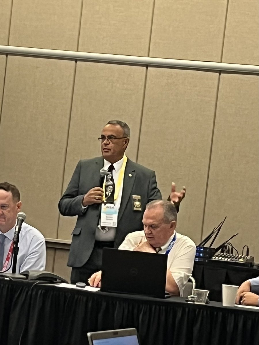 President/ Sheriff Vern Stanforth of Ohio welcomes the Traffic Safety Comm in Kansas City. @NationalSheriff #sheriffs2022