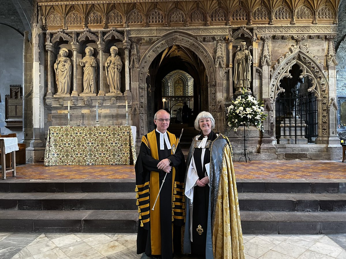 StDavidsCath's tweet photo. It was good to formally welcome and install Chris Crooks this morning as Dean’s Verger - we wish him Debbie every blessing as they make their home with us here https://t.co/BVcqZyAOYp
