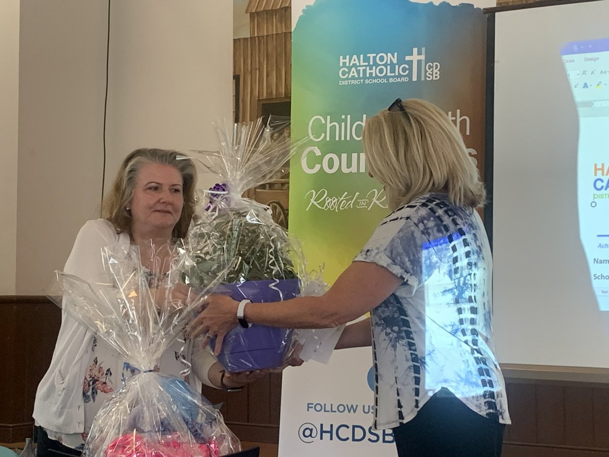 TraciWright65's tweet photo. Friday we celebrated the career of Deborah May as she retires! We will so miss her calm, steady validating manner, quick wit & sense of humour. Sent her off in style with an IPRC & IEP to support her transition! #CYCfam β€οΈπ₯°ππΌ https://t.co/2YtRyTIPWg