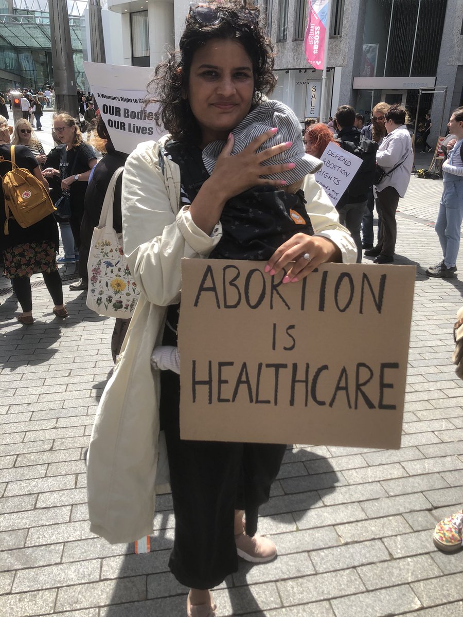 illdoitanyway's tweet photo. #ProChoiceBrum @Abortion_Rights demo thank you all who turned out today #RoeVsWade #RoeVWade #ProChoice https://t.co/Jp0nZ5AmoT
