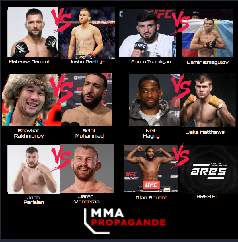 MMAPropagande's tweet photo. 📃 #UFCMatchmaking 📃
Voici les oppositions que l'équipe MMA PROPAGANDE 👊🇨🇵 propose aux combattants des 6️⃣ derniers fights de la carte #UFCVegas57 :
Qu'en pensez-vous ? https://t.co/6jMilCfYkF