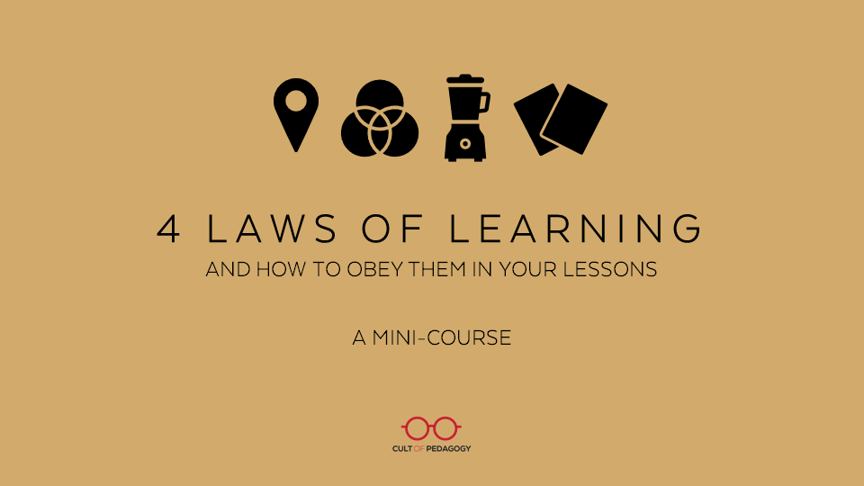 TCEA's tweet photo. Are you following the four laws of #learning?

https://t.co/fGJvUUR2to  @cultofpedagogy 
#teachertwitter #education #teachers https://t.co/gHuBAfcsMi