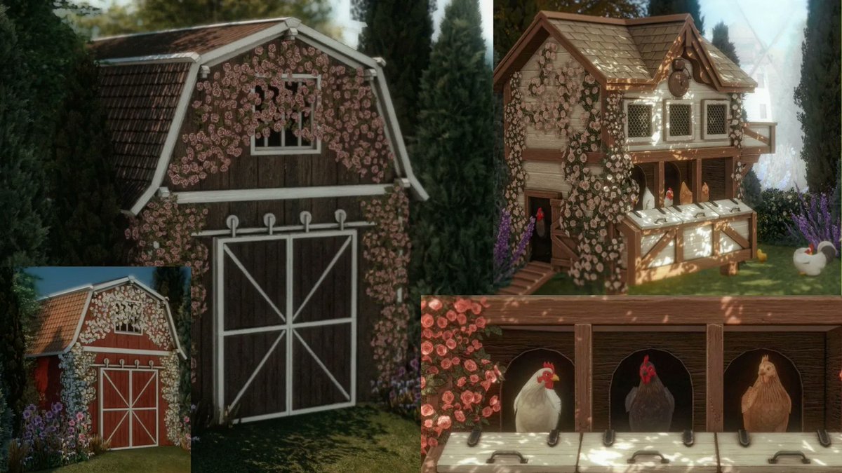 Simlish4's tweet photo. 「 DESCARGAS 」
Para quiénes buscan un estilo decorativo diferente en sus granjas, aquí les traigo un cobertizo y gallinero Alpha, creados por #AggressiveKitty. ¡Funcionales para vacas, gallinas y llamas! 🦙🐓🐂
#CCShopping —Simssunny
👇DESCARGA👇
https://t.co/BJlTp1dJje https://t.co/hu6Zfqua4o