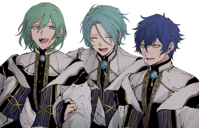 「blue hair brothers」 illustration images(Popular)