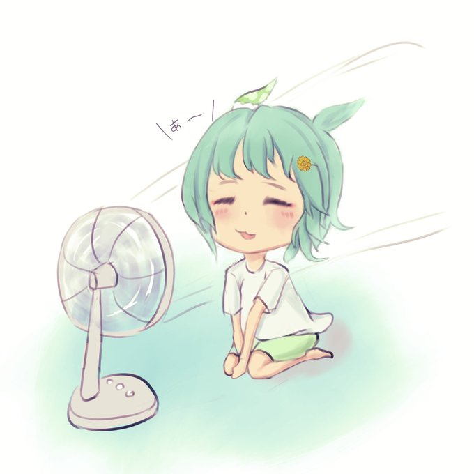 「electric fan hair ornament」 illustration images(Latest)