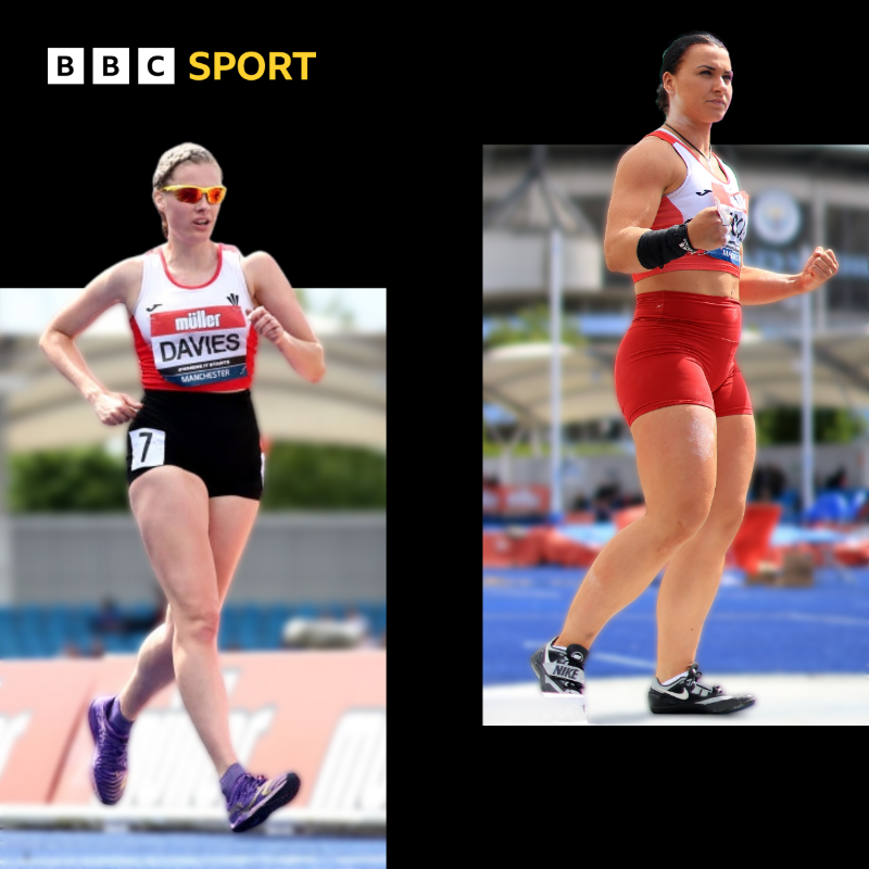 BBCSportWales's tweet photo. 🥇 There was more Welsh success at the UK Athletics Championships today as Bethan Davies and Adele Nicoll won gold in the women's 5000m walk and shot put respectively 🏴󠁧󠁢󠁷󠁬󠁳󠁿 https://t.co/j7ybPPz1gp
