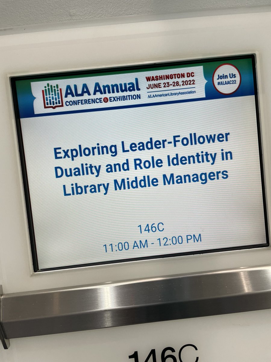 If you are at #alaac22.  I will be speaking about the Leader Folliwer model and it’s role within middle management. #leadership #LeadershipDevelopment