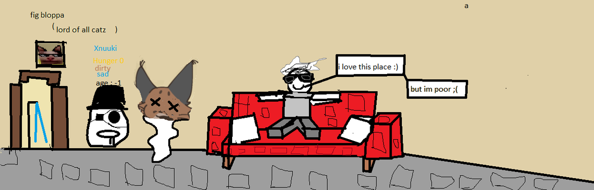 XvexoX's tweet photo. Look this is my Fanart to game rised by floppa in roblox <3 https://t.co/CawylJrI1p