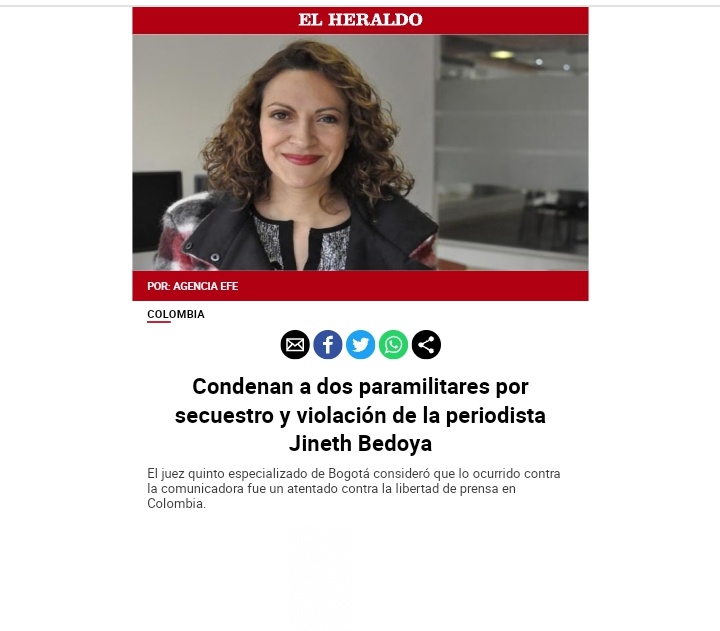 isamg6's tweet image. ¿Por qué los paramilitares que abusaron de @jbedoyalima están en la cárcel condenados a 30 y 40 años pero personajes como @carlozada_farc, acusado de abusar menores, sigue en el Congreso?
El proceso con las Farc simboliza la gran derrota de los Derechos Humanos en Colombia.