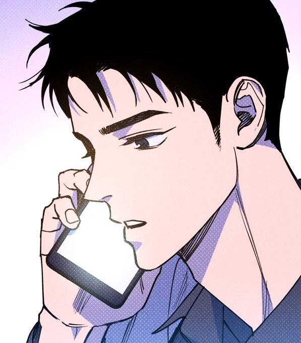 「smartphone talking on phone」 illustration images(Latest)