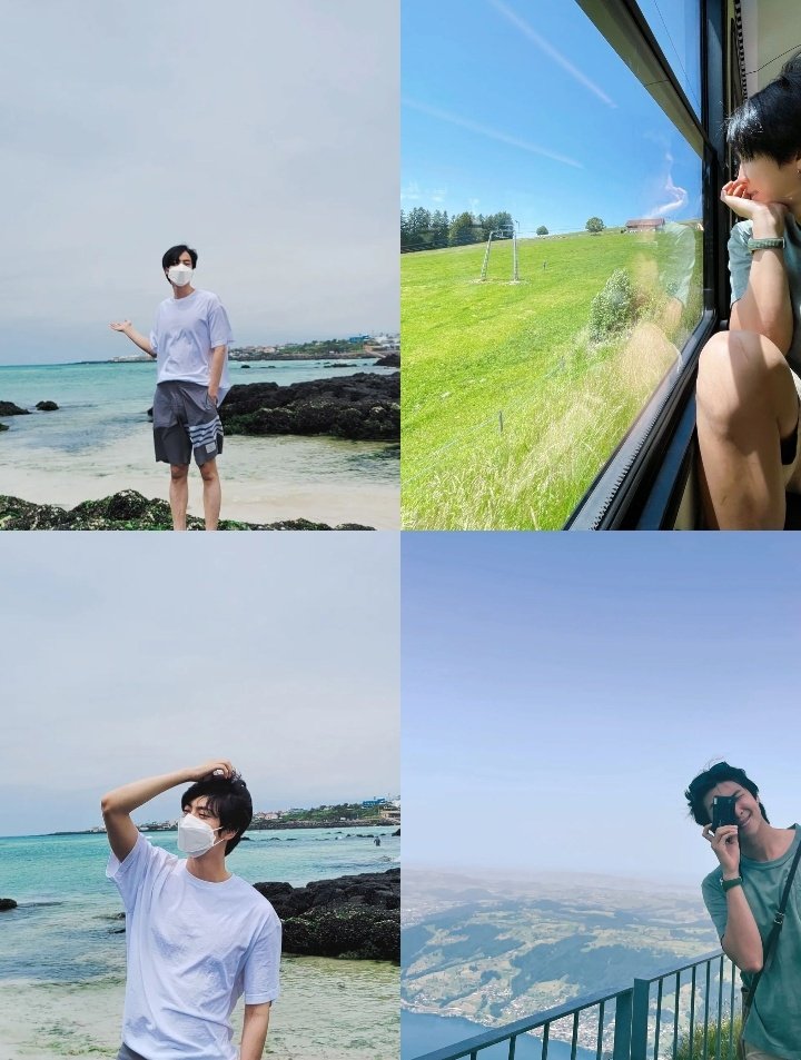 hejinseok's tweet photo. a vibe das fotinhos do seokjin e do namjoon 🐹🌊⛱️🐨🌱📸 https://t.co/xsFqufbXtq
