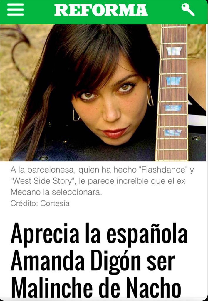Gracias <a href="/Reforma/">REFORMA</a> y a <a href="/NachoCanoMusica/">Nacho Cano</a> por dejarme formar parte de este proyectazo. 
¡15 DE SEPTIEMBRE ESTRENO MUNDIAL!