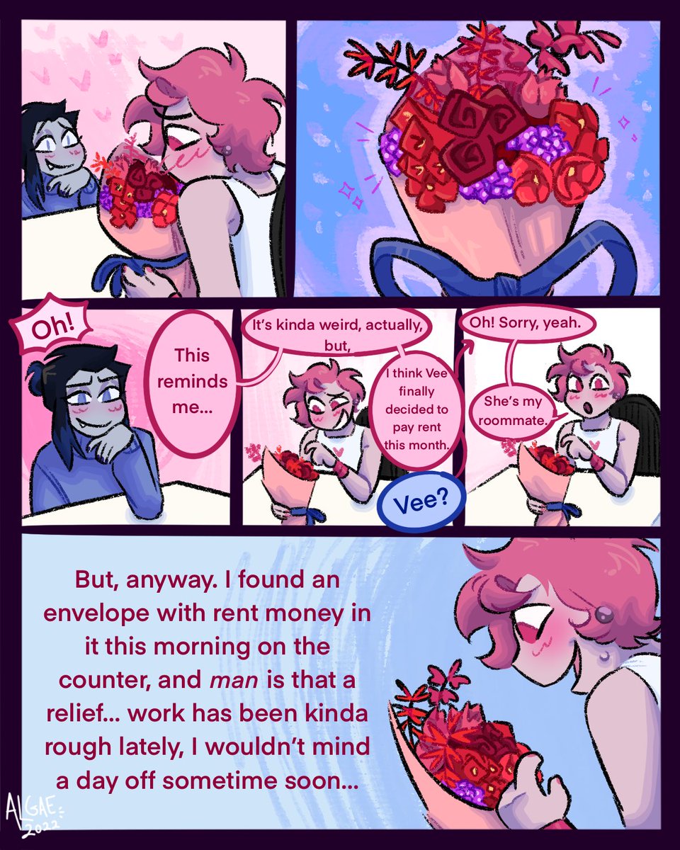 ALGnsfw's tweet photo. I Think I Might (5/7)
Algae, master of deflecting and ignoring their problems!
#HML #HelloMyLove #HMLcomic #HelloMyLoveComic #HMLyb #HMLal https://t.co/8yylcwg5x8