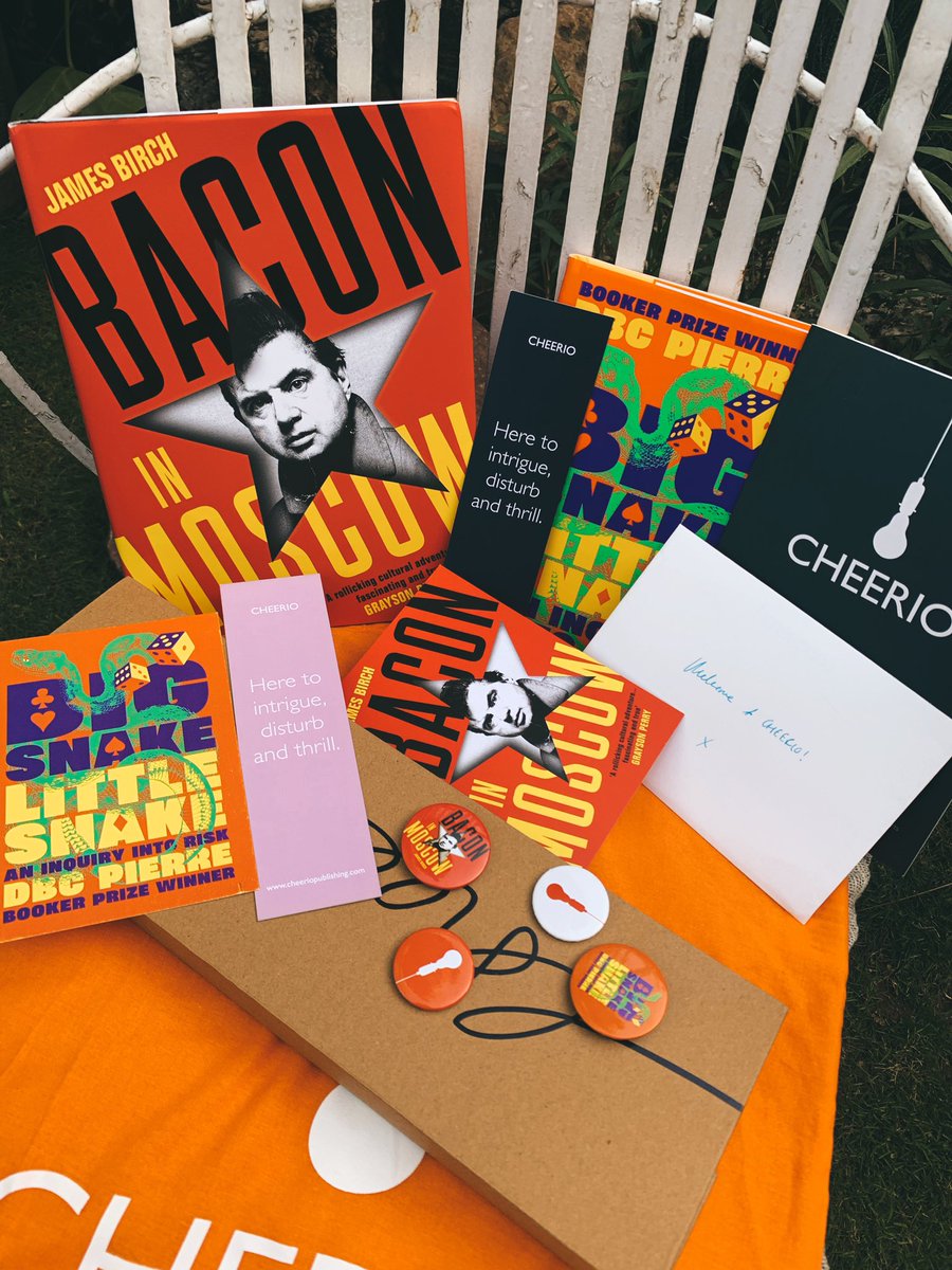 besharambilli's tweet photo. I walked into the living room a couple of days ago to find this amazing package!
Thank you @CHEERIOPublish! Everything in this is absolutely gorgeous and I can’t wait to get started on these books!
#BaconInMoscow #JamesBirch #BigSnakeLittleSnake #DBCPierre https://t.co/WmnAtzCaKF