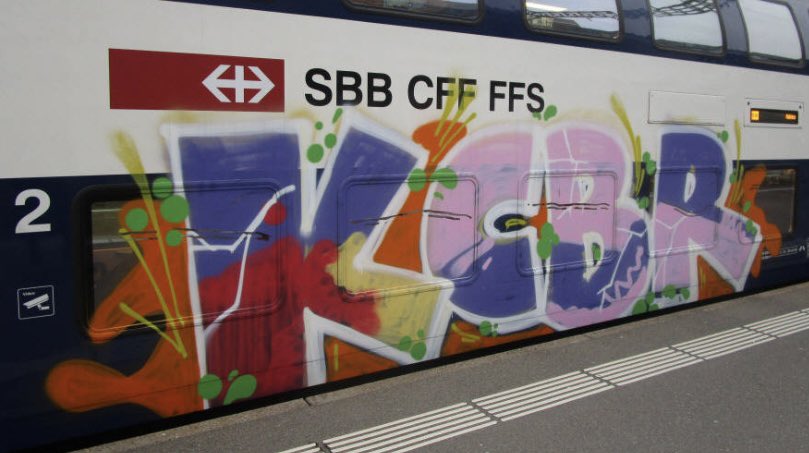 doeleano's tweet photo. #KCBR #GRAFFITI #Train https://t.co/72Vy2OI8tK