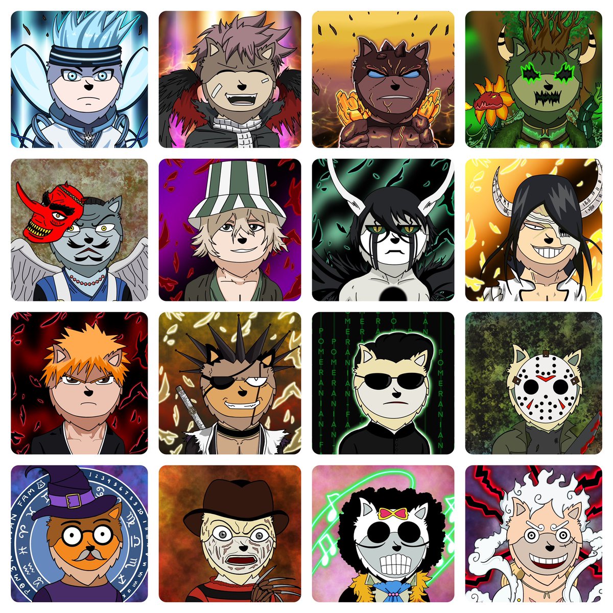 PomeranianFam V2 
Inspired by my pomeranian dog Bryton
Created on Procreate 1/1 

Owners: 56
Vol: 0.44 
Sold: 76/144 poms adopted 🥰
On Polygon Opensea
opensea.io/collection/pom… 

#NFT #NFTCommunity #pomfamnft #nftcollector