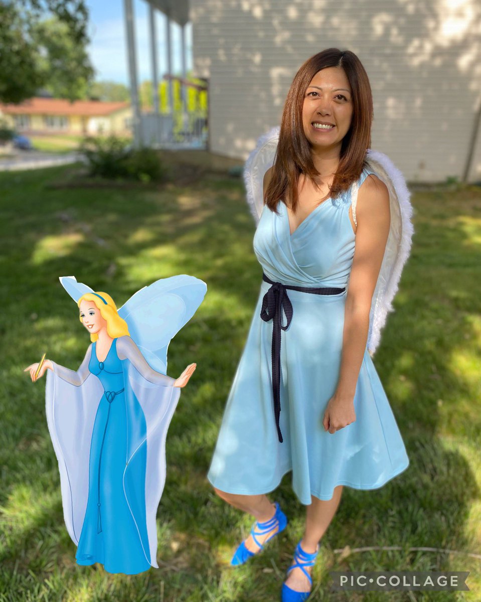 mandarin831's tweet photo. Day 7 of #BoundingWithPride is blue and I’m bounding as The Blue Fairy from Pinocchio. My daughter told me I should use her wings, though they’re more angel than fairy.
@thedisneybound @pixiedustedwithpride #bluedisneybound #disneybound #disneybounding #pridemonth https://t.co/PAyO8owIsG