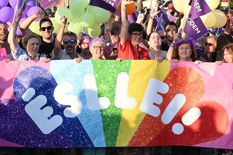 Pauetevilo's tweet photo. Ahir València es va plenar de lluita! 
Lluita pels Drets conquerits que defensarem i lluita pels nous Drets als que no renunciarem! 

#OrgullValencia #OrgullDeDrets #LleiTrans #EsLlei https://t.co/Ut3inFoYVu