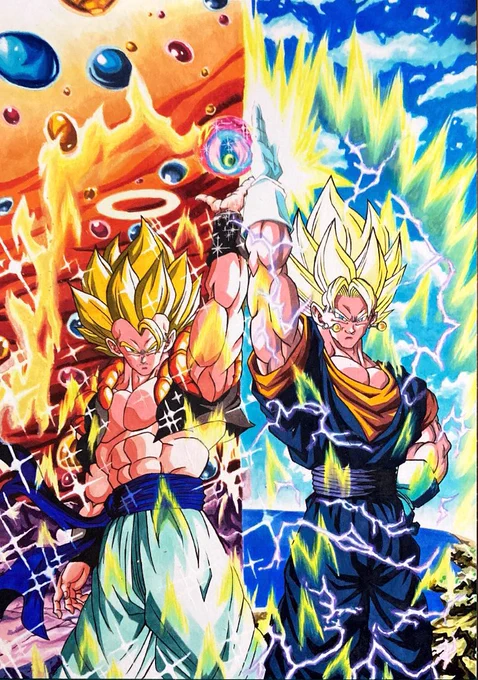 #2022年自分が選ぶ今年上半期の4枚 

数えたらもう30枚くらい描いてた!

去年は最高のゴジータばかりを描いたので、
そろそろドッカンかレジェンズの
最高の新しいベジットも描きたいです🙇‍♂️
3枚目は途中です 