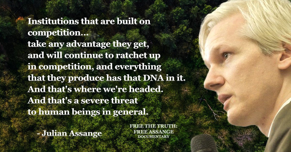 The wisdom of Julian Assange. Happy birthday Julian. 