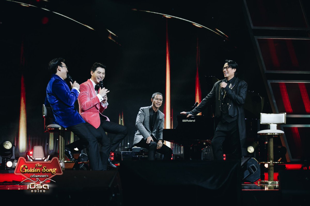 ThegoldensongTH's tweet photo. บรรยากาศอบอุ่นมาก #เบิร์ดธงไชยxTheGoldenSong https://t.co/oiTIBGP0pk