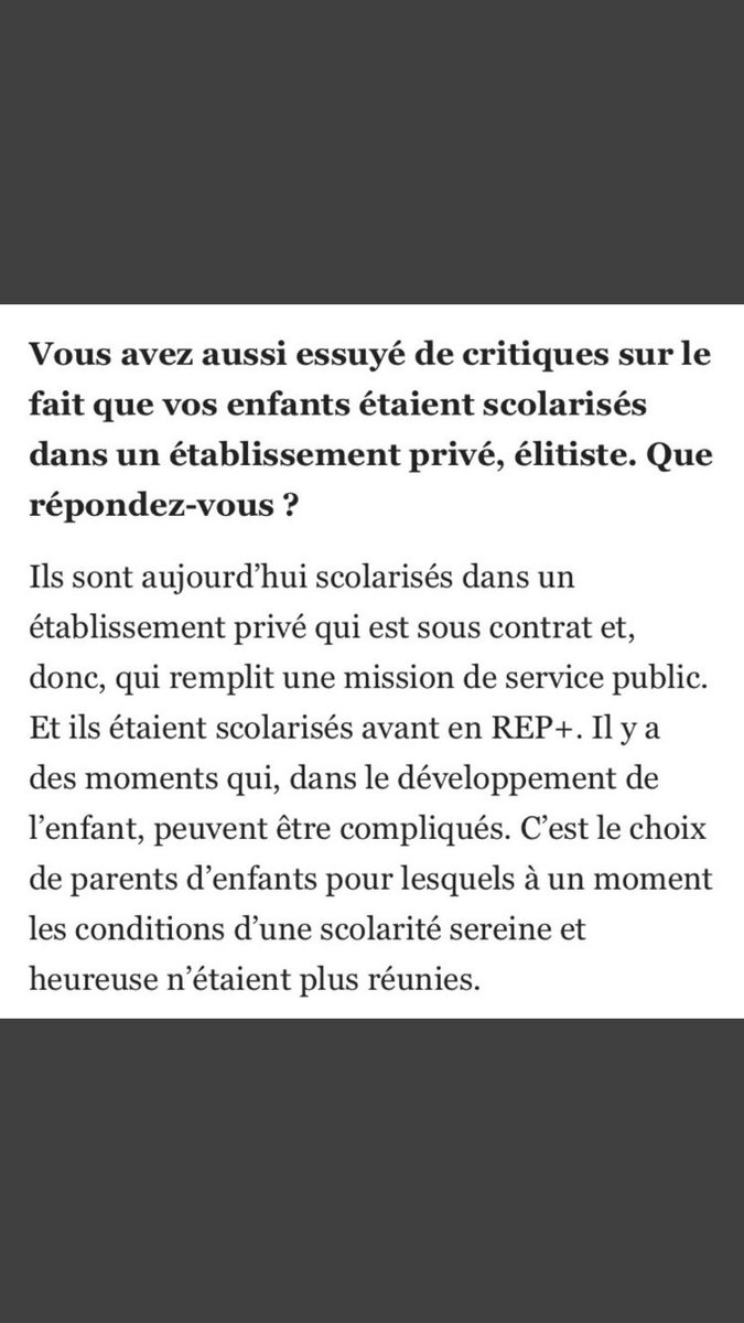 E_Dupin's tweet photo. Gag: @PapNdiaye, ministre de l’Education nationale, bien accueilli par la gauche bien-pensante, reconnaît placer ses enfants dans le privé pour une « scolarité sereine »… https://t.co/vH7lfAAYhr