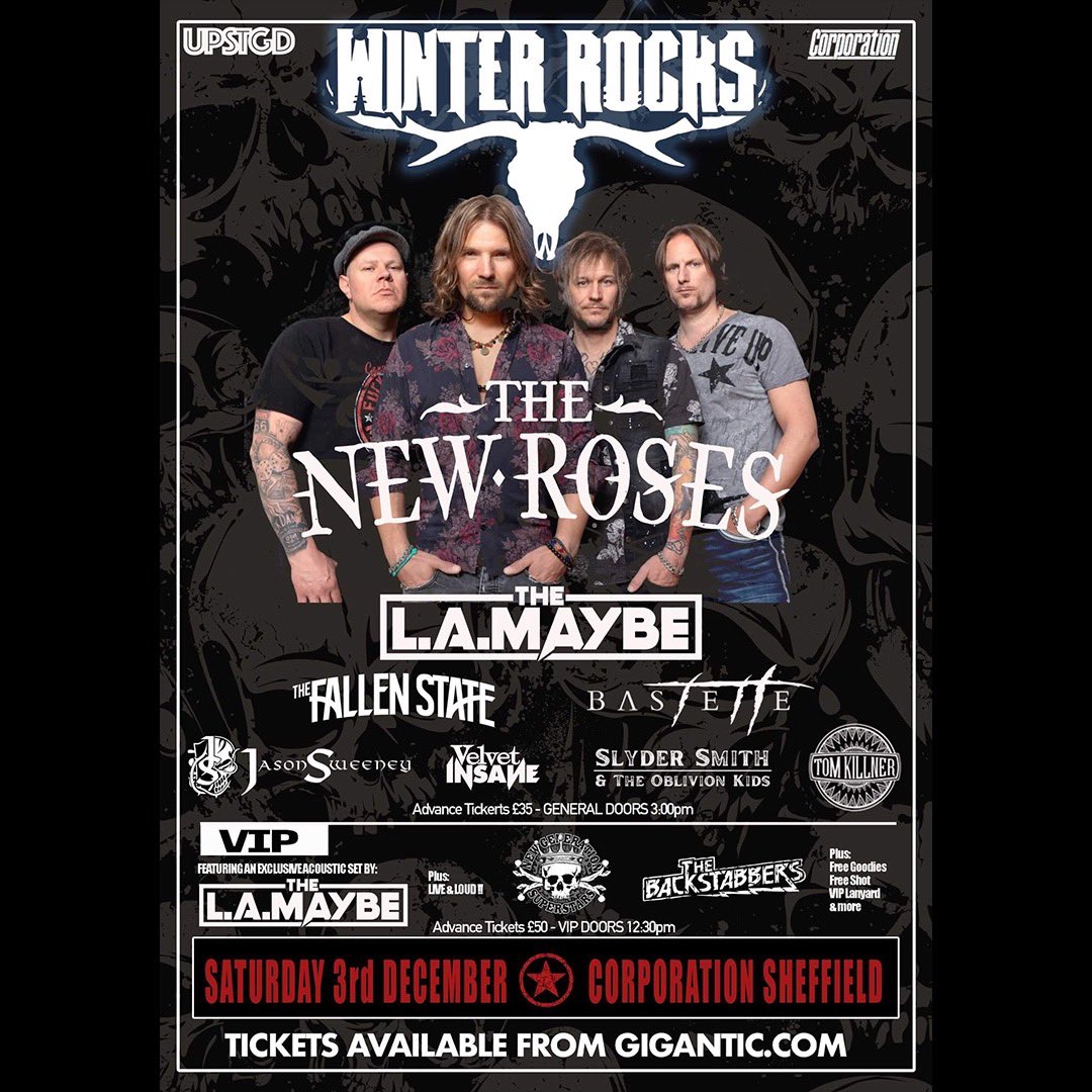 Looking forward to catching up with our friends of the The L.A. Maybe and New Generation Superstars <a href="/winterrocksfest/">WinterRocks Festival</a> in Sheffield in December!!

Get your tickets at gigantic.com!

#thenewroses #winterrocks #festival #corporation #sheffield #uk
