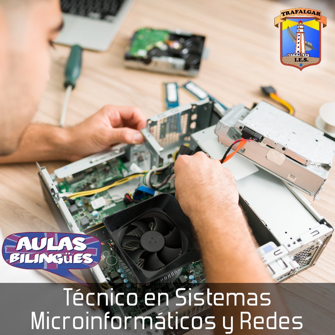 ticIESTrafalgar's tweet photo. ¿Te gusta la #informática? Fórmate como técnico y técnico superior con nosotros y te becamos para realizar estancias formativas en Europa y acreditar tu nivel de inglés #AulaBilingue Acepta el desafío y reserva antes del 30 de junio https://t.co/4Uaz3faboD #fp #cadiz  #barbate https://t.co/xhtoBgCtlX