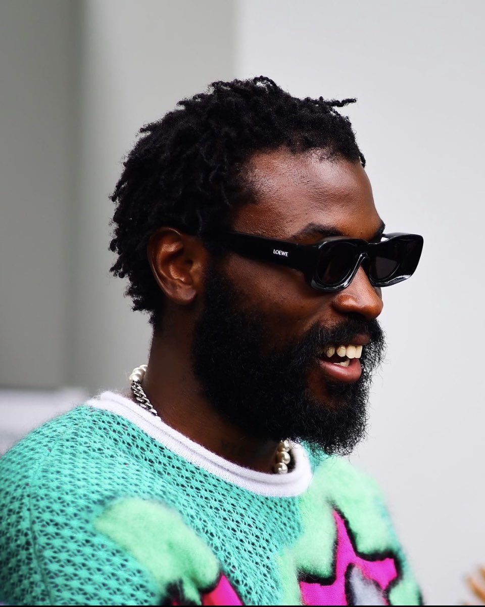 ThisIsDamso's tweet image. Le rappeur Damso au show @LoeweOfficial.📸