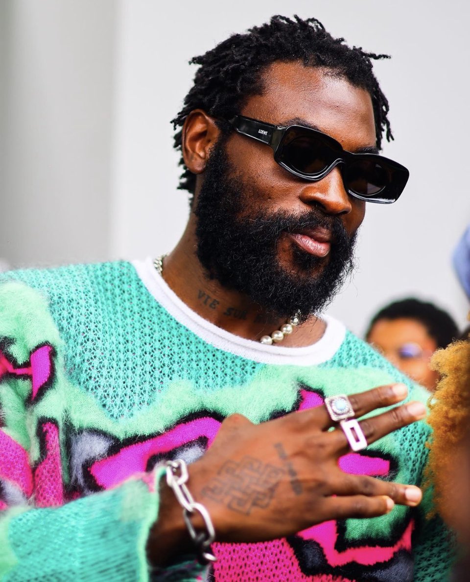 ThisIsDamso's tweet image. Le rappeur Damso au show @LoeweOfficial.📸