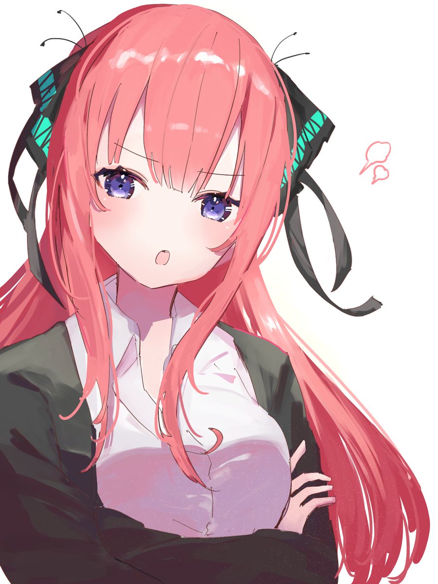 びふぉあ🤍🎨さんがTwitterに投稿した中野二乃(五等分の花嫁)のイラスト。
