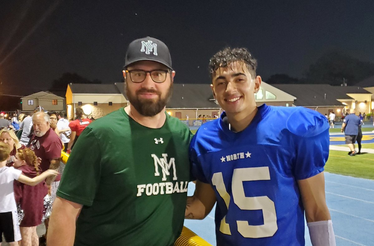 NMfootball's tweet photo. Bergen County All-Star Game! Way to show out Andrew! https://t.co/ezzquT6Pj7