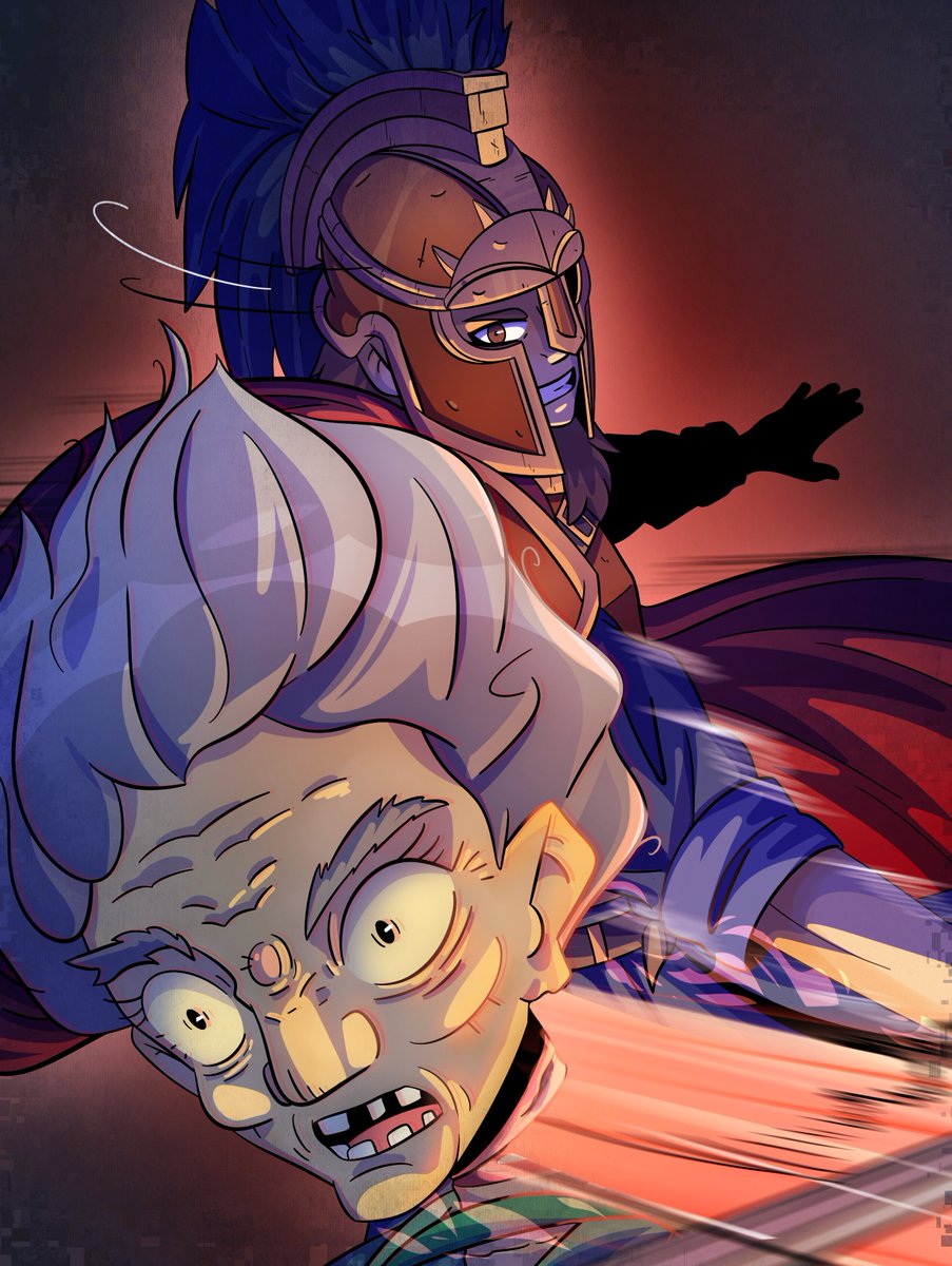Fragment2O's tweet photo. Session #2 highlight of Odyssey of the Dragonlords!
Archos pulled off a sentinel strike against the malicious Heleka, decapitating her and allowing the party to save Oracle Versi!🧙‍♀️⚔
.
#dnd #dungeonsanddragons #dungeonsanddragonsart #digitalart #twitch https://t.co/N9TvXqCDTf