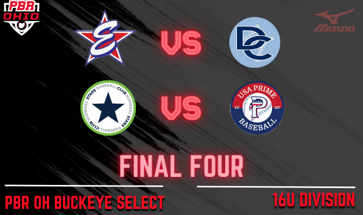 PrepBaseOHScout's tweet photo. 🚨PBR OH Buckeye Select🚨 

16u Final 4⃣ is set‼️

@USElitebase 🆚 @DC_Toledo 

@MidweststarsAB 🆚 @USAPrimeMI https://t.co/BJA3k3nbVW