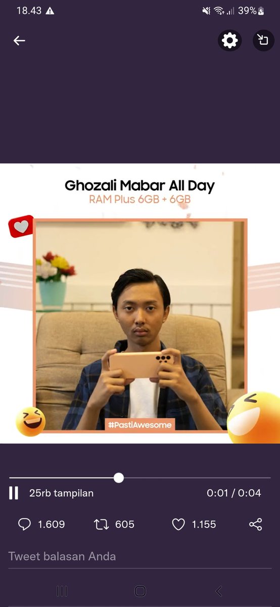 rizanovan's tweet photo. @samsungID Tentunya sebagai content creator Youtube game penghasil uang,
Banyak game yanh saya review dan butuh ram besar pastinya senada dengan 
 Gambar dari @SamsungID with @Ghozali_Ghozalu @inesfitriareal
@Chloritastania9
@dandypl
 #PastiAwesome &amp; #GalaxyA13 https://t.co/DRiAkxYF3K
