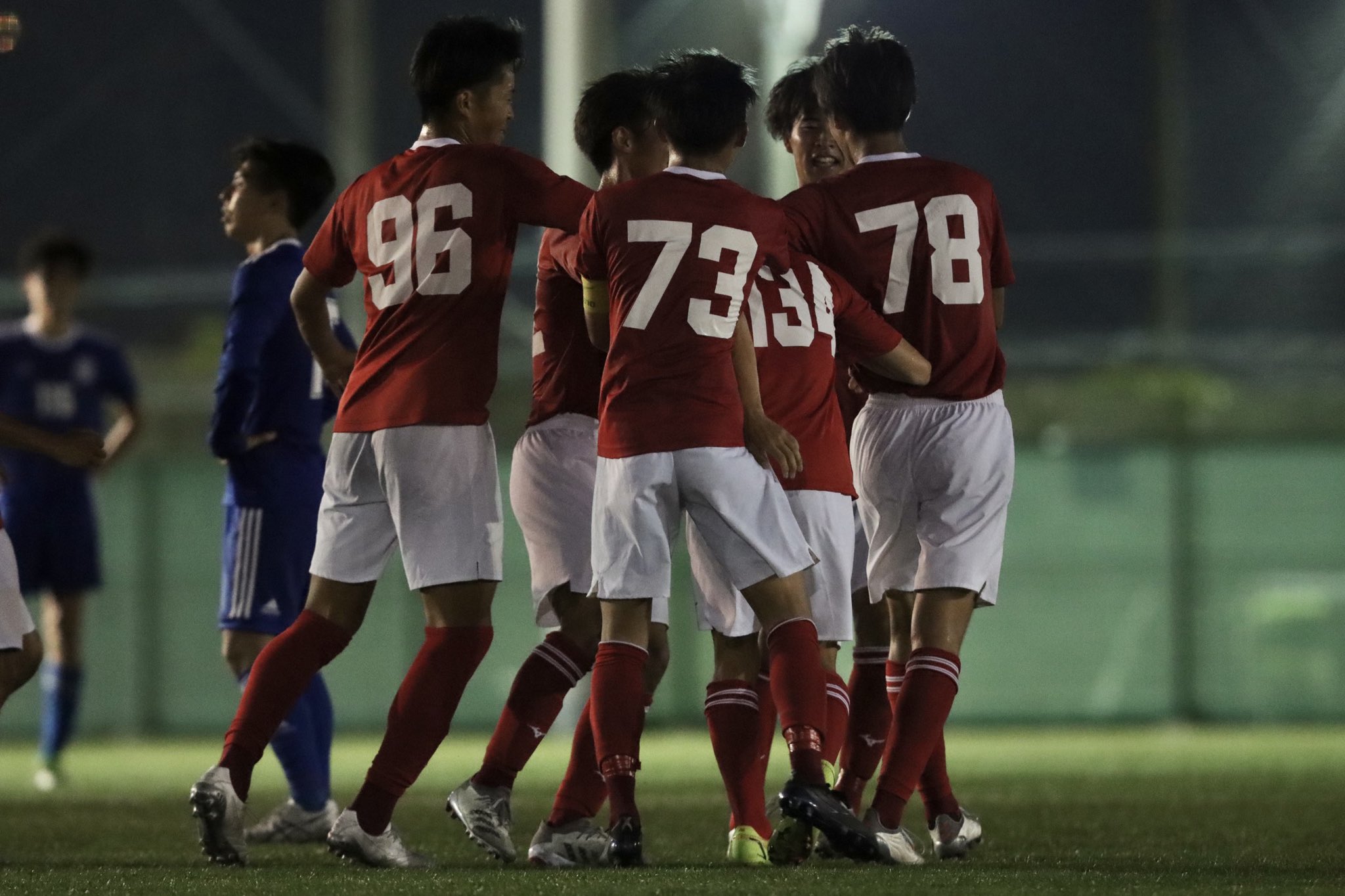 関大スポーツ編集局 サッカー Soleo ｉリーグ22関西ｃブロック第６節 対関学大ｃ１ 於 関西学院大学第４フィールド 後半終了 関大１ー０関学大ｃ１ 試合終了 関大１ー１関学大ｃ１ 後半からフォーメーションを修正 ｍｆ橋本晃の得点で