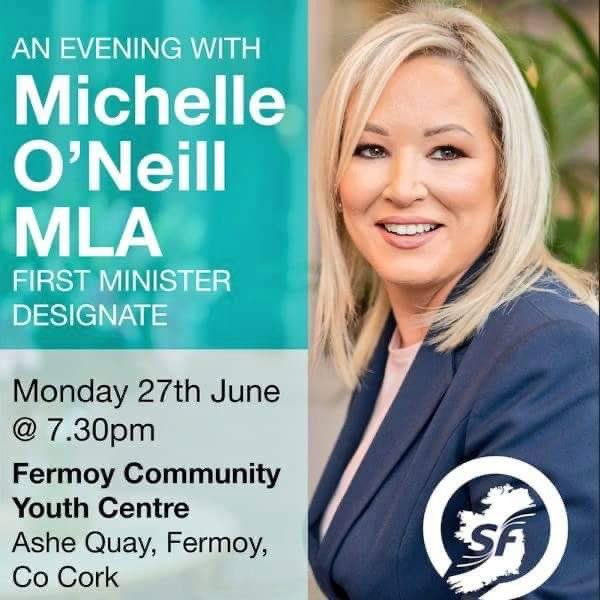 OgraChorcai's tweet photo. Bígí linn! Let’s give the north’s first Cork First Minister a rebel welcome home✊🇮🇪 https://t.co/V5veXSdP41