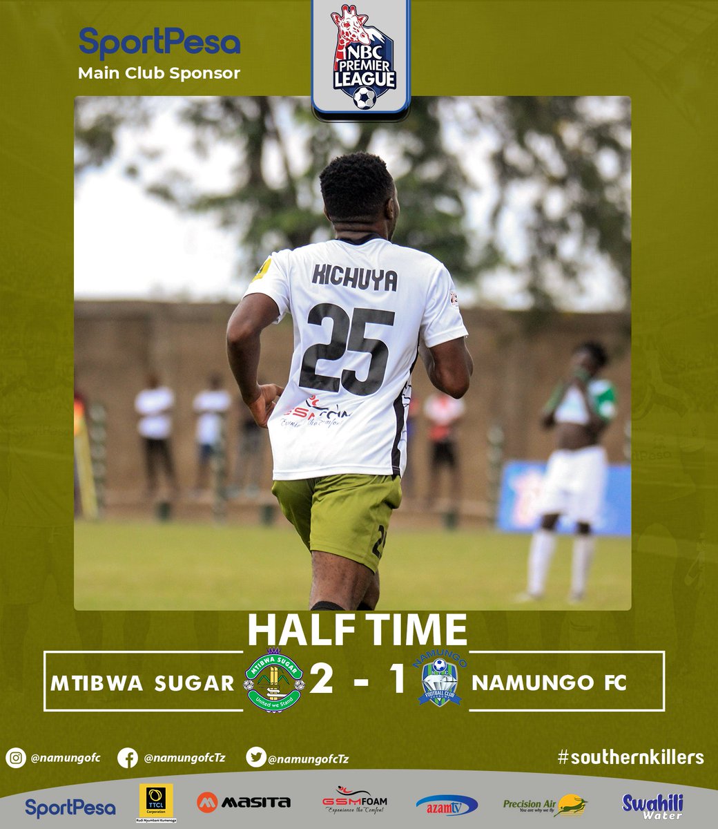 namungofcTz's tweet photo. #HALTIME
Mtibwa Sugar 2 - 1 Namungo Fc
Kichuya ⚽️
#southernkillers #namungofc https://t.co/yYx04PjUMJ